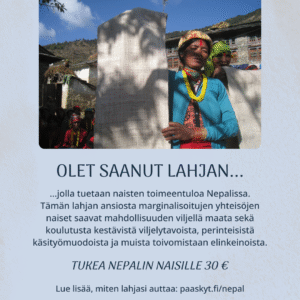 Tukea Nepalin naisille -kortti
